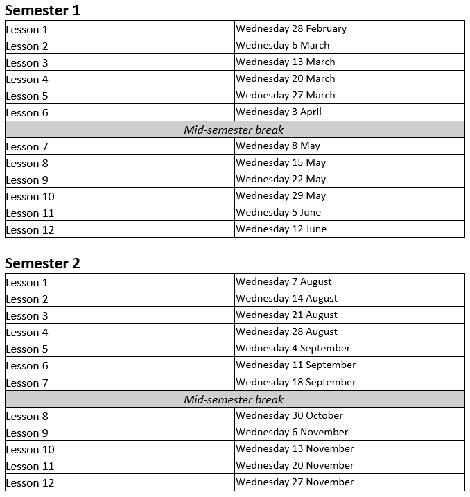 2024 Key Dates Orchestral Musicianship Essentials Sydney Youth Orchestras